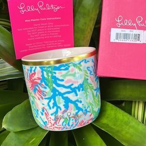 Lilly Pulitzer Coral Bay Coastal Coral Reef Starfish Planter NEW IN BOX